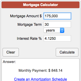 Calculate your mortgage payment